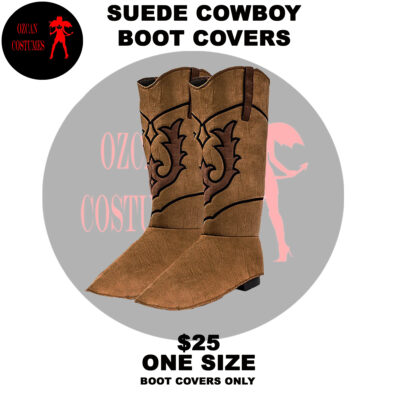 SUEDE COWBOY BOOT COVERS