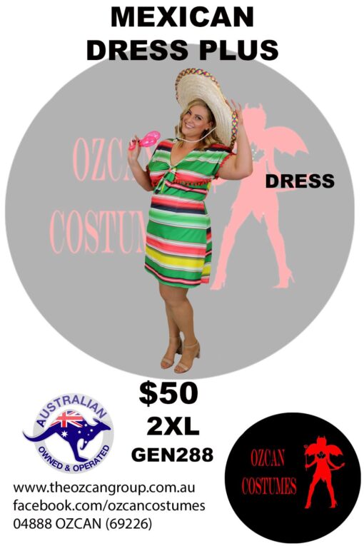 MEXICAN DRESS 2XL