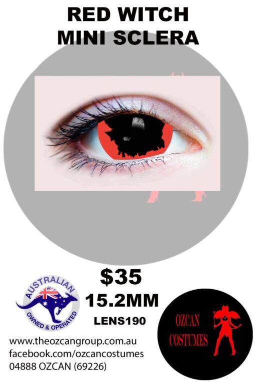 RED WITCH MINI SCLERA CONTACT LENS