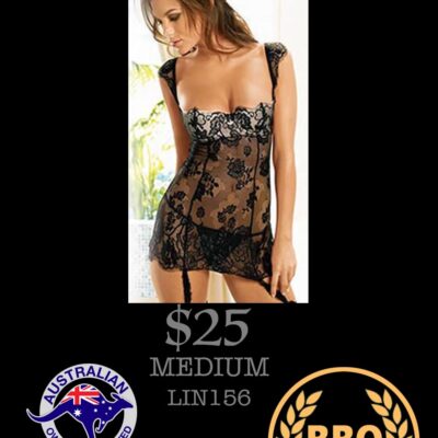 EMBROIDERED LACE FLORAL CHEMISE 2XL