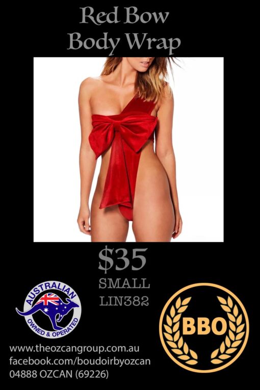 RED BOW BODY WRAP S