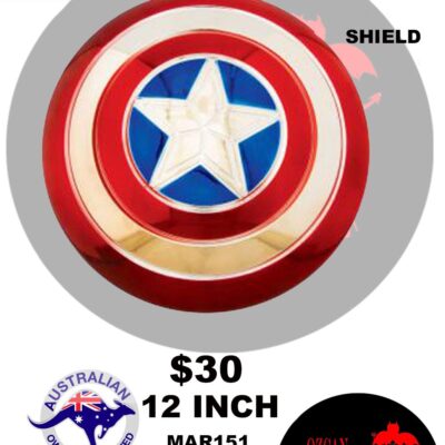 CAPTAIN AMERICA ELECTROPLATED SHIELD