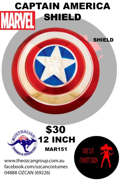 CAPTAIN AMERICA ELECTROPLATED SHIELD