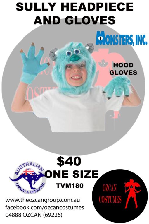 SULLY HEADPIECE AND GLOVES
